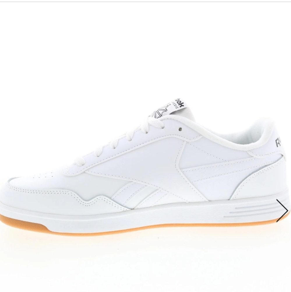 NWT Men' Reebok Club Memt White Sneakers Leather Low-Top - Picture 6 of 10